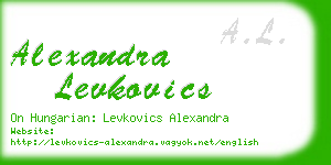 alexandra levkovics business card
